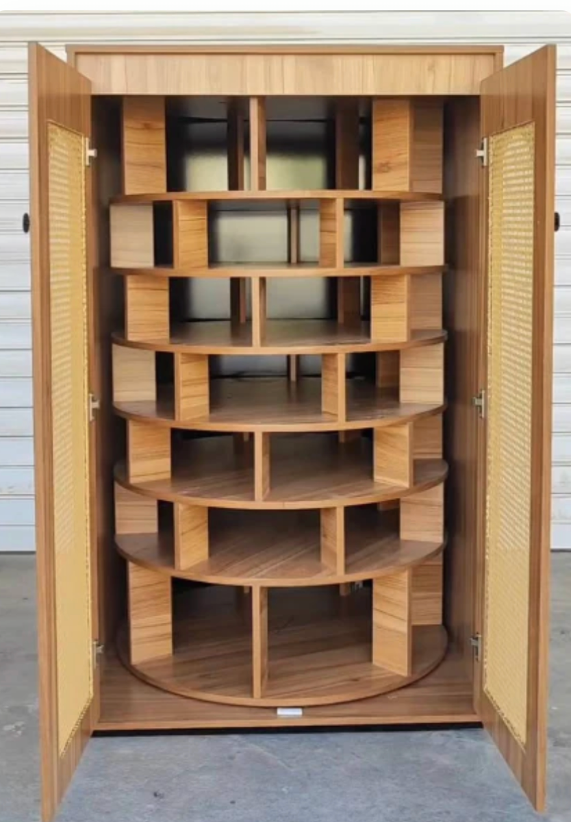 ORYVIA Luxe Revolving Shoe Cabinet – Smart 360° Storage