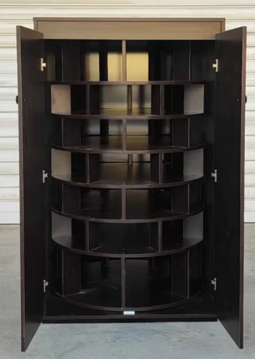 ORYVIA Luxe Revolving Shoe Cabinet – Smart 360° Storage